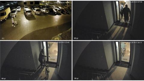 Nocna kradzież rowerów nagrana przez kamery. Policja szuka sprawców