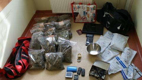 Osiem kilogramów marihuany znaleźli policjanci na Dolnym Śląsku