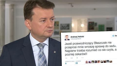 PiS oskarża Halickiego o "dar bilokacji" i nawołuje do dymisji 