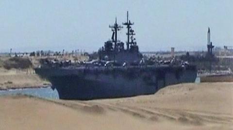 Amerykańskie okręty płyną w stronę wybrzeży libijskich