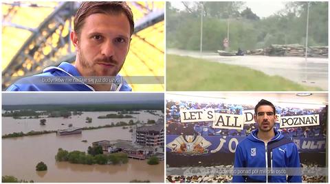 "Nasi rodacy potrzebują pomoc". Piłkarze Lecha pomagają powodzianom
