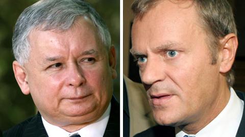 Donald Tusk i Jarosław Kaczyński komentują wyniki debaty