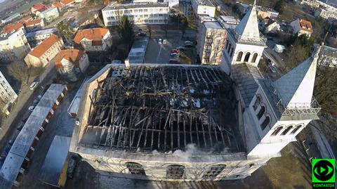 Spłonął kościół w Braniewie