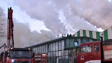 Groźny pożar biurowca w Szczecinku
