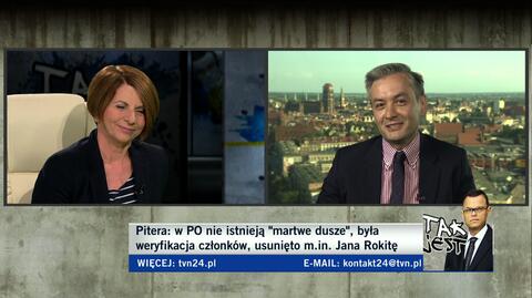 Julia Pitera i Robert Biedroń w Tak jest