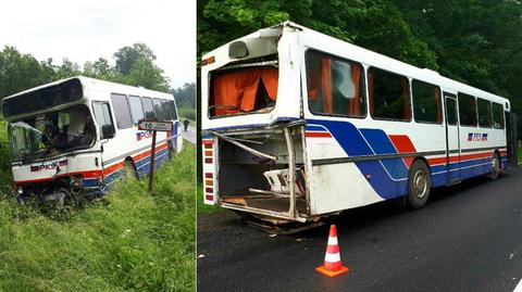 Zderzenie dwóch autobusów pod Piłą