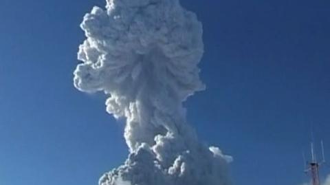 Ewakuacja po erupcji wulkanu
