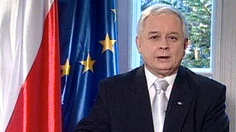 Orędzie noworoczne prezydenta Lecha Kaczyńskiego
