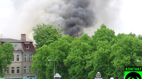 Pralka puściła z dymem kamienicę w Lęborku