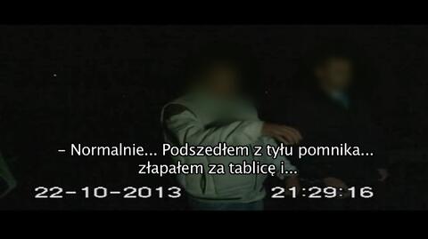 Wizja lokalna na łódzkim cmentarzu. Film policji