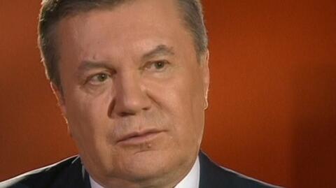 Janukowycz: Wojna musi sie zakończyć