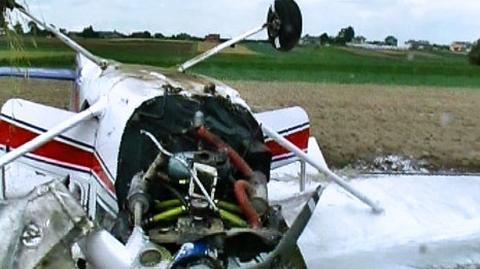 Wypadek awionetki - pilot zginął na miejscu