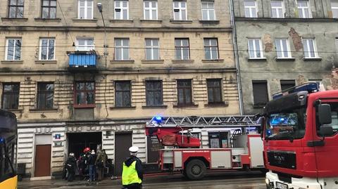 Pożar kamienicy w Łodzi. Jedna osoba nie żyje