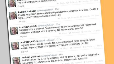 Celiński o Tymoszenko: Dla mnie to, przepraszam, k...w 