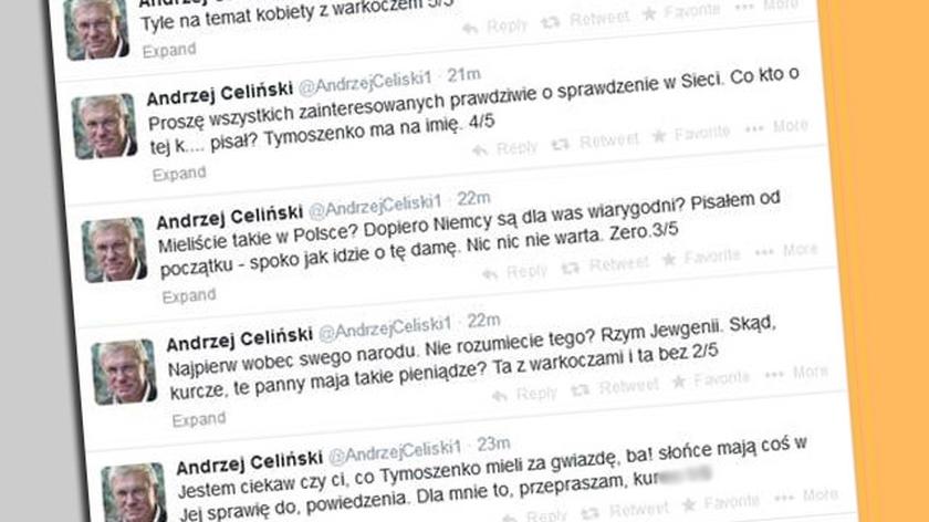 Celiński o Tymoszenko: Dla mnie to, przepraszam, k...w 