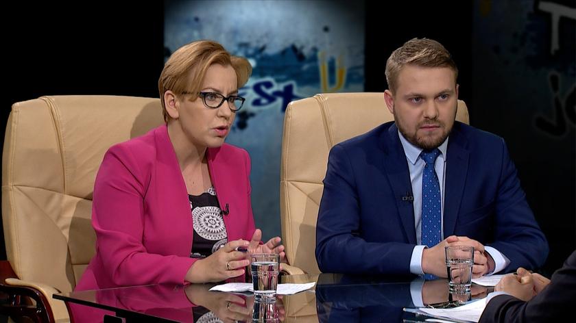 Paulina Hennig-Kloska i Jacek Ozdoba w "Tak jest"