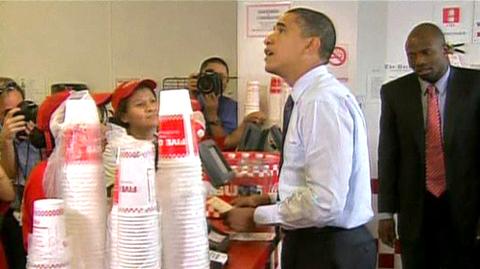 Wizyta Obamy wprawiła w osłupienie zarówno klientów, jak i personel restauracji