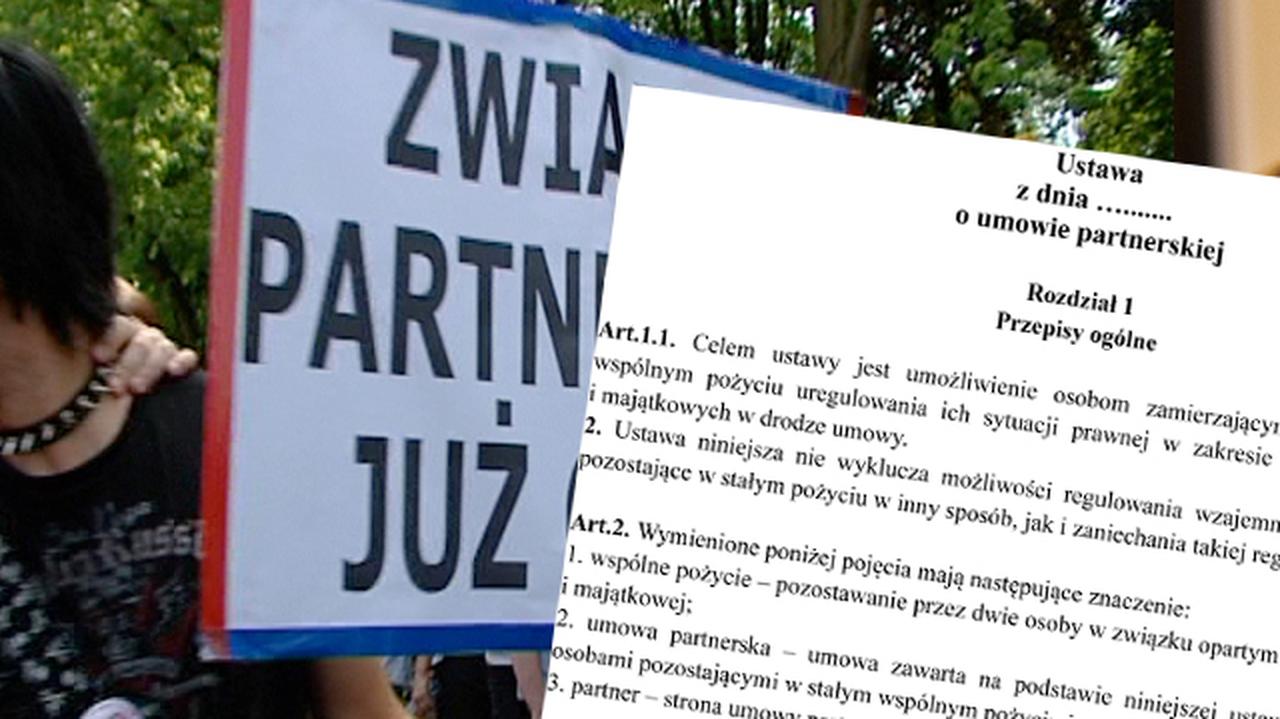 Nowa Ustawa PO O Związkach Partnerskich. Jest Tekst - TVN24