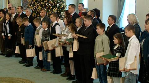 Prezydent ugościł małych bohaterów