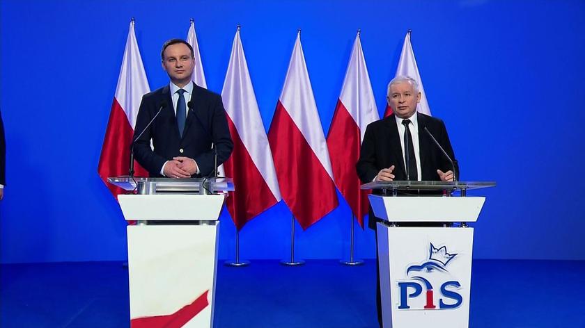 Duda oficjalnym kandydatem na prezydenta. Kaczyński: Polska potrzebuje zmian