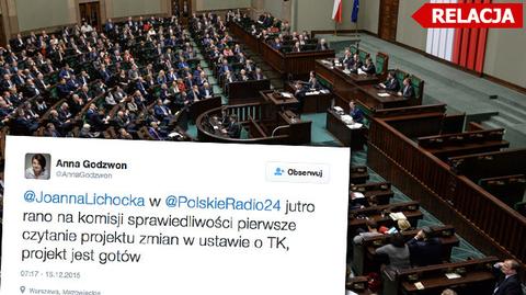Sejm zajmie się ustawą o TK