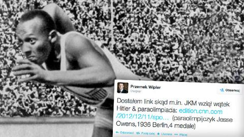 Korwin-Mikke: Hitler jako pierwszy zrobił paraolimpiadę
