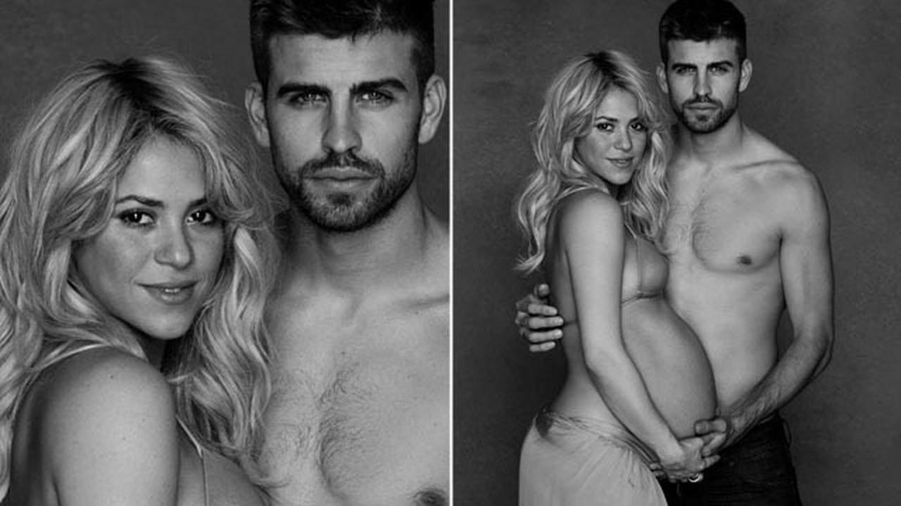 Shakira i Pique pokazują brzuszek. 