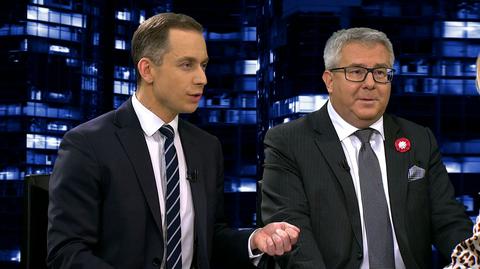 Ryszard Czarnecki i Cezary Tomczyk w "Kropce nad i". Cała rozmowa
