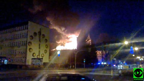 Pożar kościoła w Braniewie