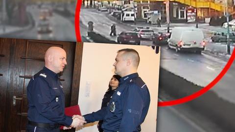 Policjant z Legnicy pomógł pieszemu