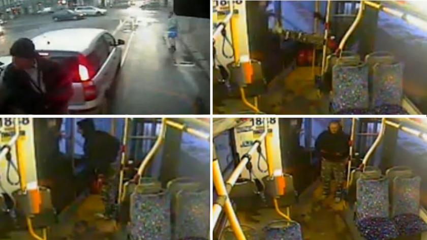 Atak na kierowcę autobusu nagrały kamery