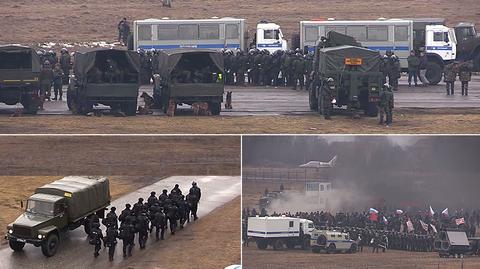 Gwardia Narodowa Putina ćwiczy rozpędzienie demonstracji 