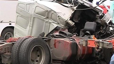 Tragiczny wypadek na krajowej piątce w okolicach Trzebnicy (TVN24)