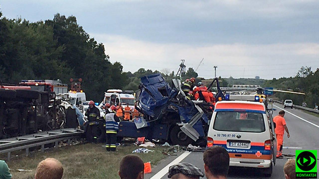 Wypadek na A4 w Katowicach. Nie ma przejazdu do Krakowa ...