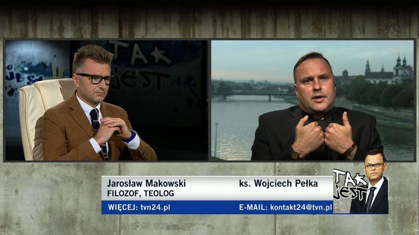 Jarosław Makowski i ks. Wojciech Pełka w Tak Jest