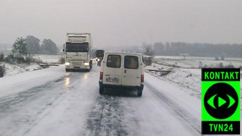 Zima znowu zaatakowała Polskę (film: Karolina, fot. Mariusz)