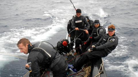 Piotr Przybylski pozdrawia z regat RC44 na Malcie.