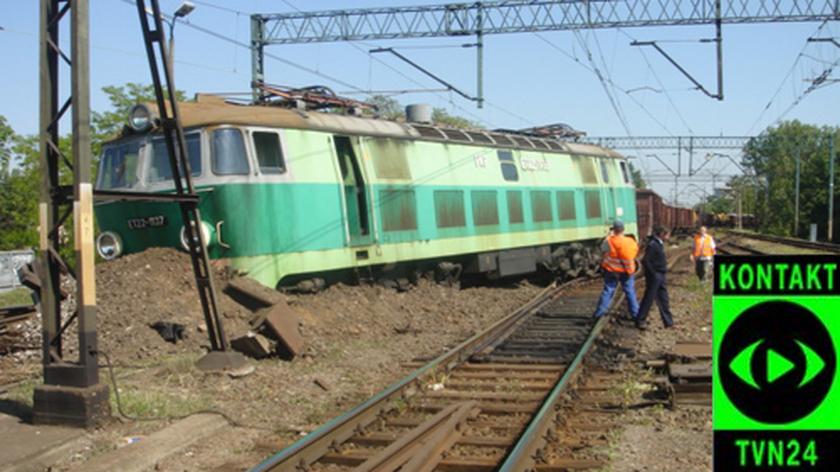 Wrocław: lokomotywa wypadła z torów