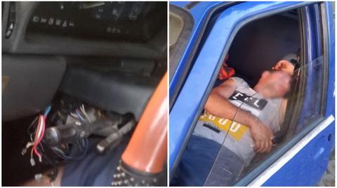Policjanci uwiecznili śpiącego złodzieja na zdjęciach