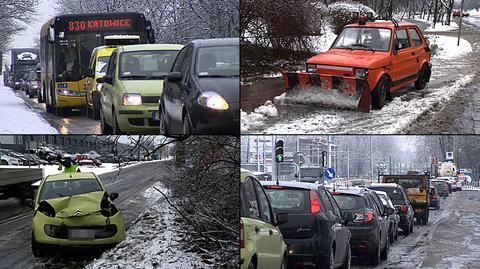 Atak zimy sparaliżował Śląsk. "Sytuacja jest już opanowana"