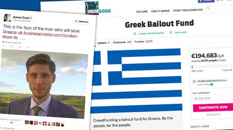 "Jeśli każdy wpłaci po kilka euro, możemy pomóc Grecji". Brytyjczyk zorganizował zbiórkę na spłatę raty kredytu