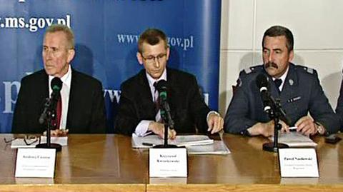 Konferencja prasowa w Ministerstwie Sprawiedliwości dotycząca śmierci strażnika więziennego
