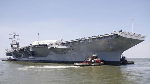 Nowy amerykański lotniskowiec USS Gerald R. Ford