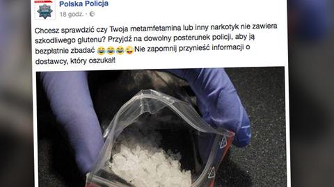 Żartobliwy wpis na Facebooku polskiej policji