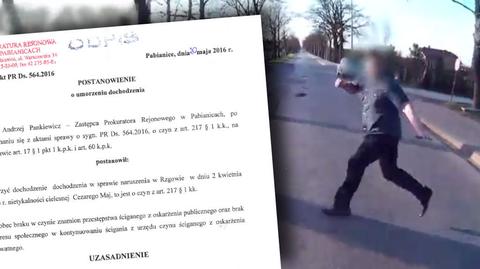 Agresywny kierowca, który zaatakował rowerzystę w Rzgowie, jest nauczycielem i strażakiem