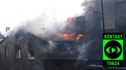 Pożar w Chmielniku (fot. internauta Carol)