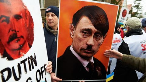 Manifestacja "Solidarności" w obronie Ukrainy