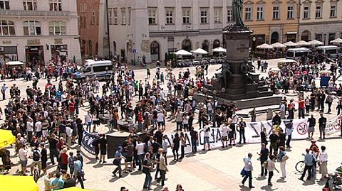 Demonstracja narodowców w Krakowie