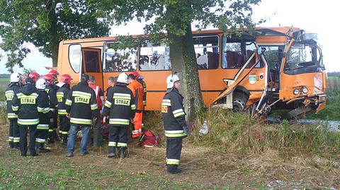 Wypadek gimbusa w Zachodniopomorskiem