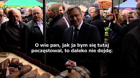 Bronisław Komorowski na regionalnym pikniku